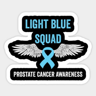 prostate cancer awareness - Light blue squad prostate cancer support Sticker